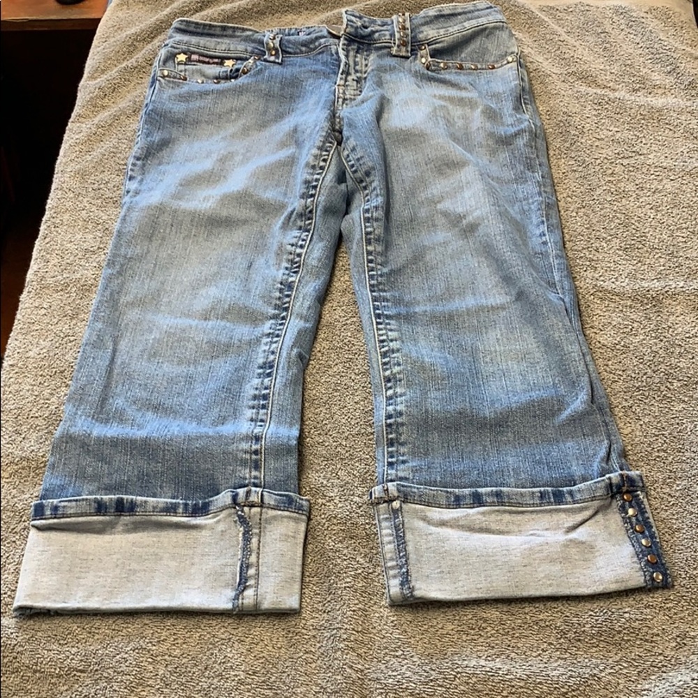 Bubblegum crop Capris blue jeans size 9/10